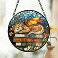 thumbnail image 1 of Dragon Stained Glass Suncatcher, Sleeping Dragon on Books, Fantasy Window Decor, Mythical Home Accent, Gift for Book Lovers 1865326132, 1 of 4