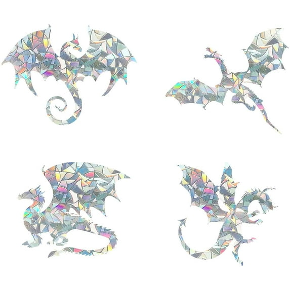 Dragon Static Window Clings Anti Collision Window Decals for Bird ...