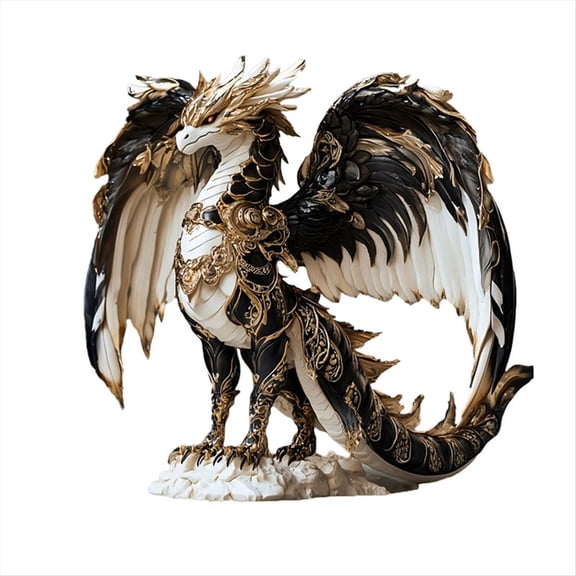Dragon Statue,Acrylic Figurine,Ideal for Home, ,Studio or Display Case,Tabletop Decor,
