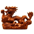 thumbnail image 1 of Dragon Statue Small Wooden Chinese Feng Shui Dragon Figurines 2024 Year of The Dragon Gift Dragon Sculpture for Luck Success, 1 of 4