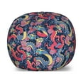thumbnail image 1 of Dragon Storage Toy Bag Chair, Highly Ornamented and Detailed Interpretations with Curves and Flowers, Stuffed Animal Organizer Washable Bag, Large Size, Multicolor, by Ambesonne, 1 of 3