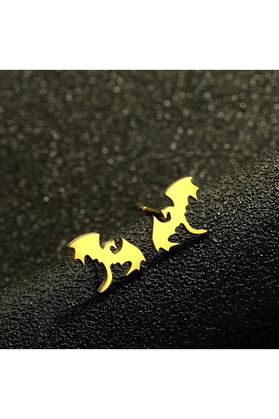 Dragon Stud Earrings Stainless Steel Simple Jewelry Birthday Party Gifts for Men and Women