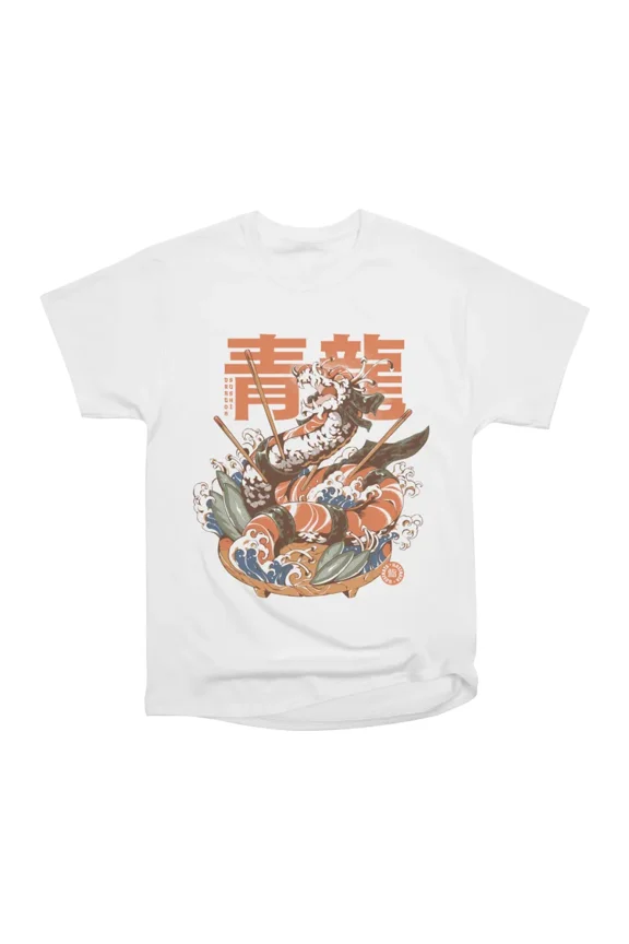 Dragon Sushi T-Shirt Tee Gift For Him Merch For Her Apparel For Friend