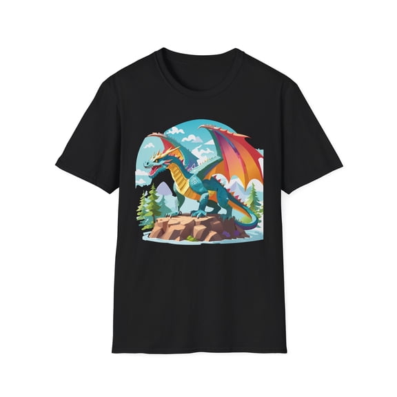 Dragon T Shirt, Dragon Shirt, Shirt with Animals, Animal Shirt