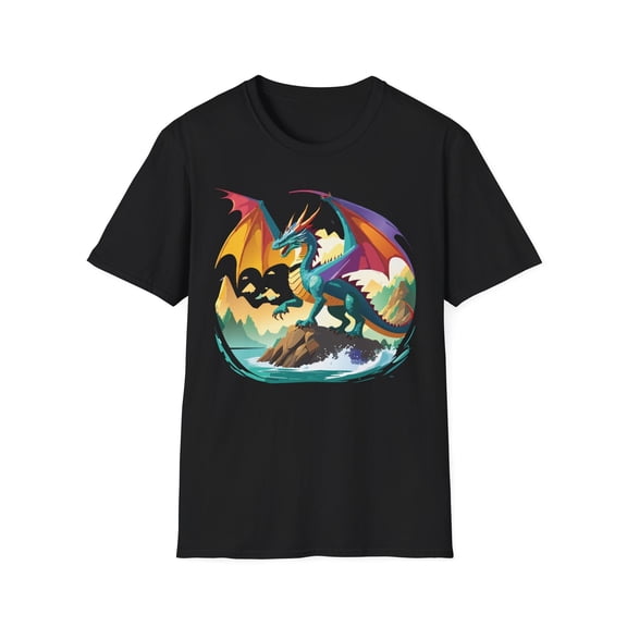 Dragon T Shirt, Dragon Shirt, Shirt with Animals, Animal Shirt