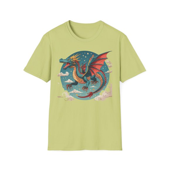 Dragon T Shirt, Dragon Shirt, Shirt with Animals, Animal Shirt