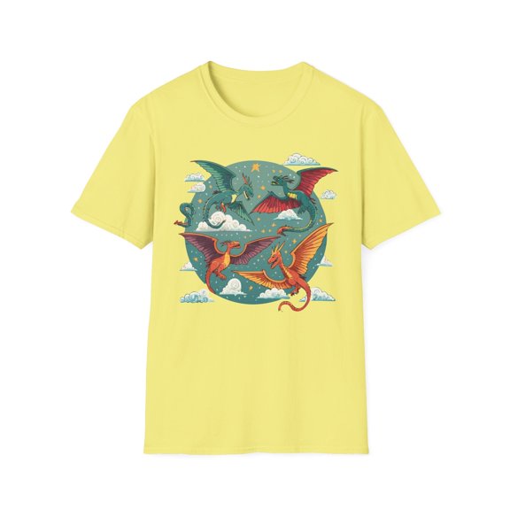 Dragon T Shirt, Dragon Shirt, Shirt with Animals, Animal Shirt