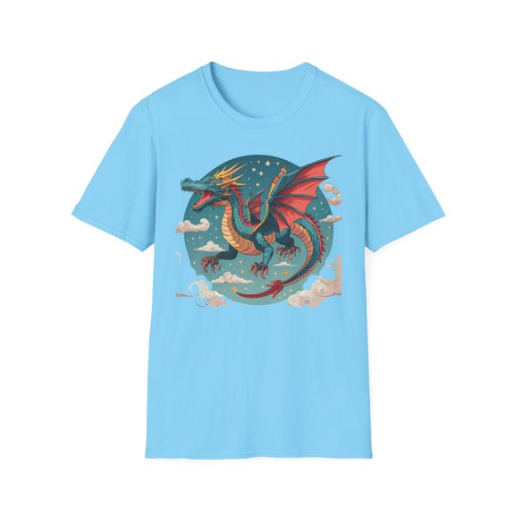 Dragon T Shirt, Dragon Shirt, Shirt with Animals, Animal Shirt