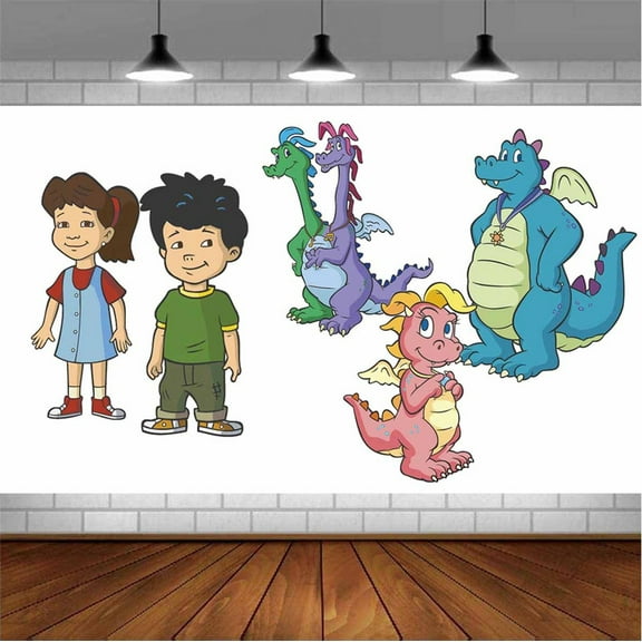 Dragon Tales Backdrop Banner Party Supplies Poster Movie Theme Background for Photography Birthday Decorations
