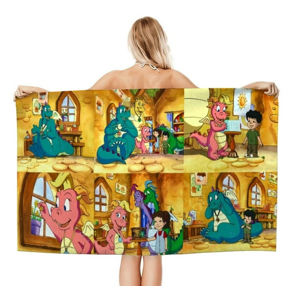 Dragon Tales Gifts Beach Towel for Women Girl Birthday Inspired Fan Bath Outdoor Music Lover