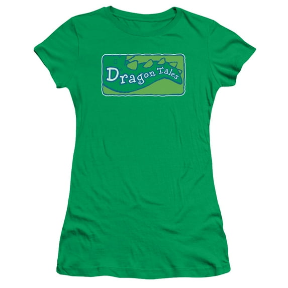 Dragon Tales - Logo Clean - Juniors Teen Girls Cap Sleeve Shirt - Large