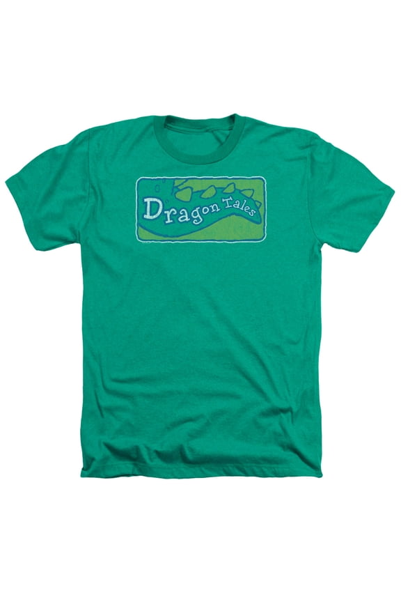 Dragon Tales - Logo Distressed - Heather Short Sleeve Shirt - Medium
