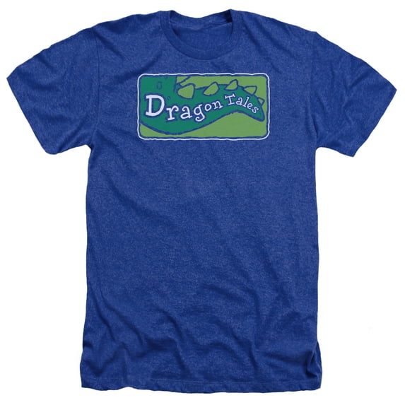 Dragon Tales - Logo Distressed - Heather Short Sleeve Shirt - X-Large