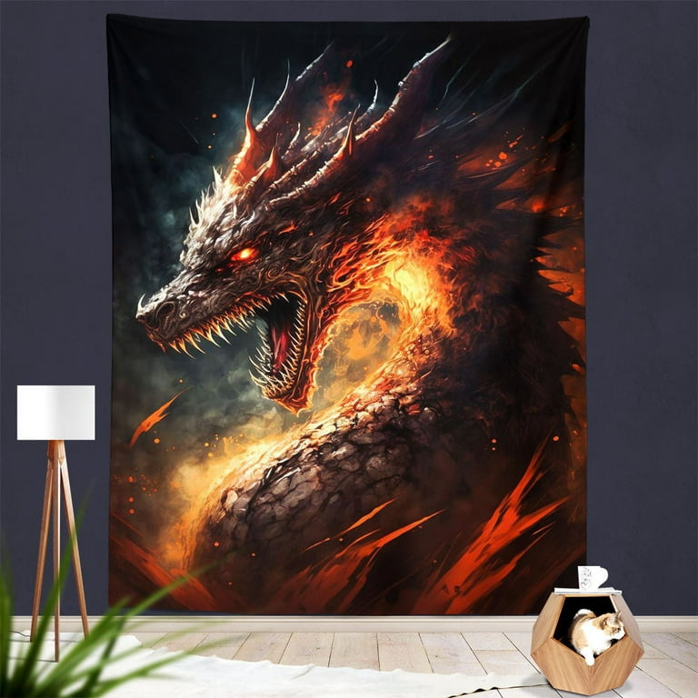 Medieval discount dragon tapestry