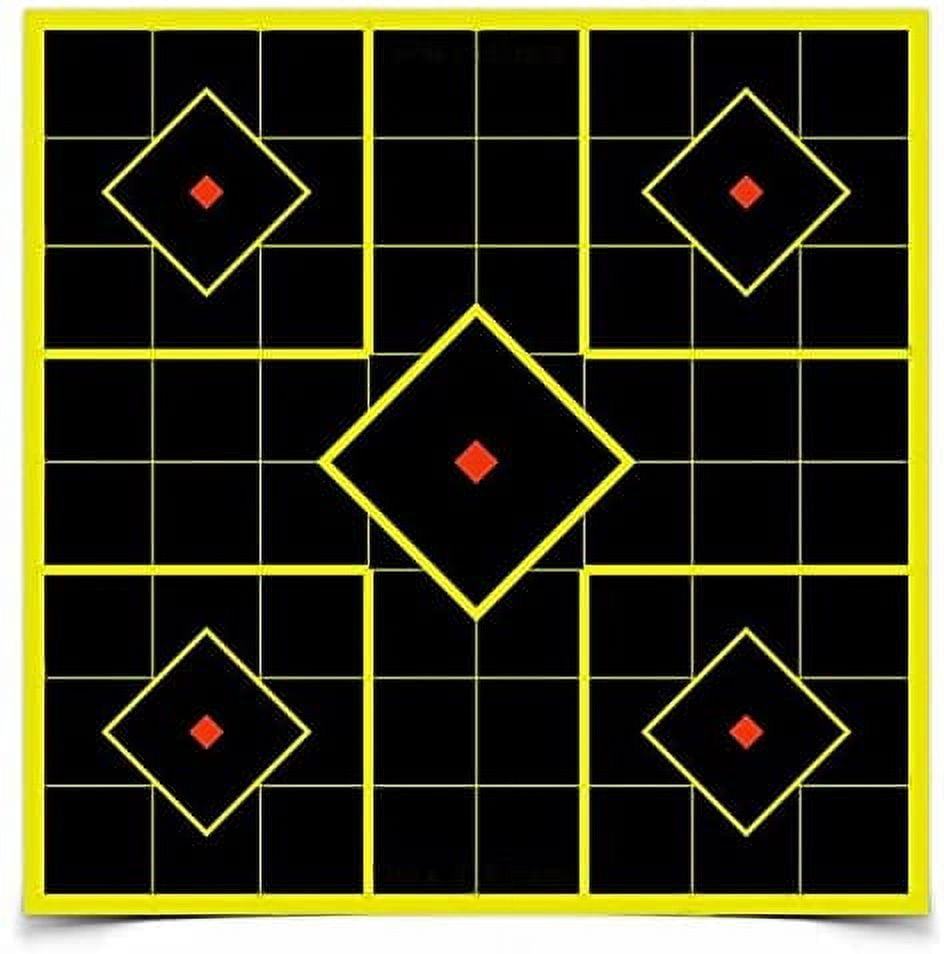Dragon Targets 8" X 8" Reactive Sight-in Self Adhesive Splattering Targets (50-Pack)