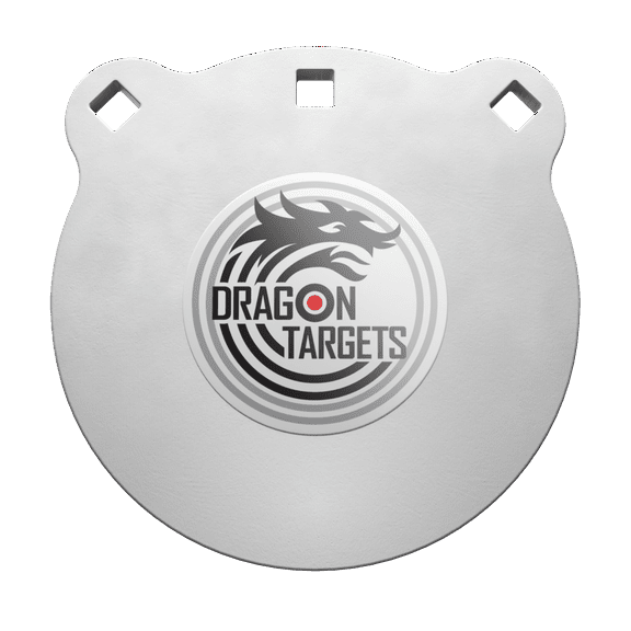 Dragon Targets AR500 Steel Targets 1/2 inch Thick Laser Cut, Painted AR500 Gong Targets for Shooting, Steel Targets for Shooting Made in USA (8 in)