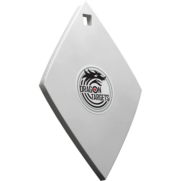 Dragon Targets AR500 Steel Targets for Shooting 3/8 inch Thick Laser Cut Diamond, Painted and Ready to Shoot AR500 Steel Targets Made in USA, (Diamond)