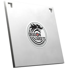 Dragon Targets AR500 Steel Targets for Shooting 3/8 inch Thick Laser Cut, Painted AR500 8" X 8" Square