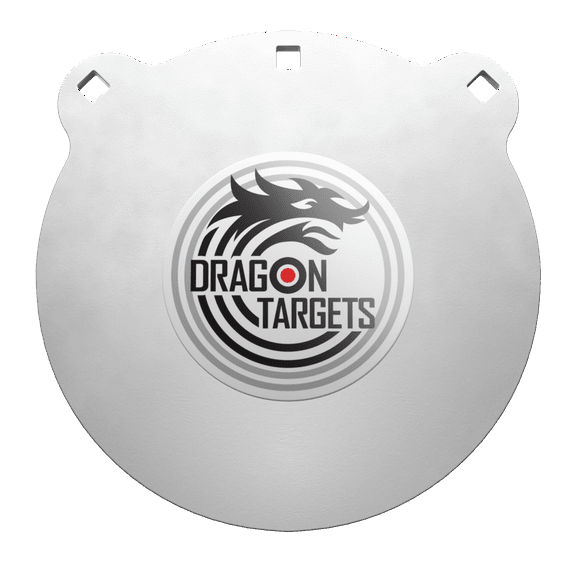 Dragon Targets AR500 Steel Targets for Shooting 3/8 inch Thick Laser Cut, Painted AR500 Gong Targets for Shooting, Steel Targets Made in USA (12 in)