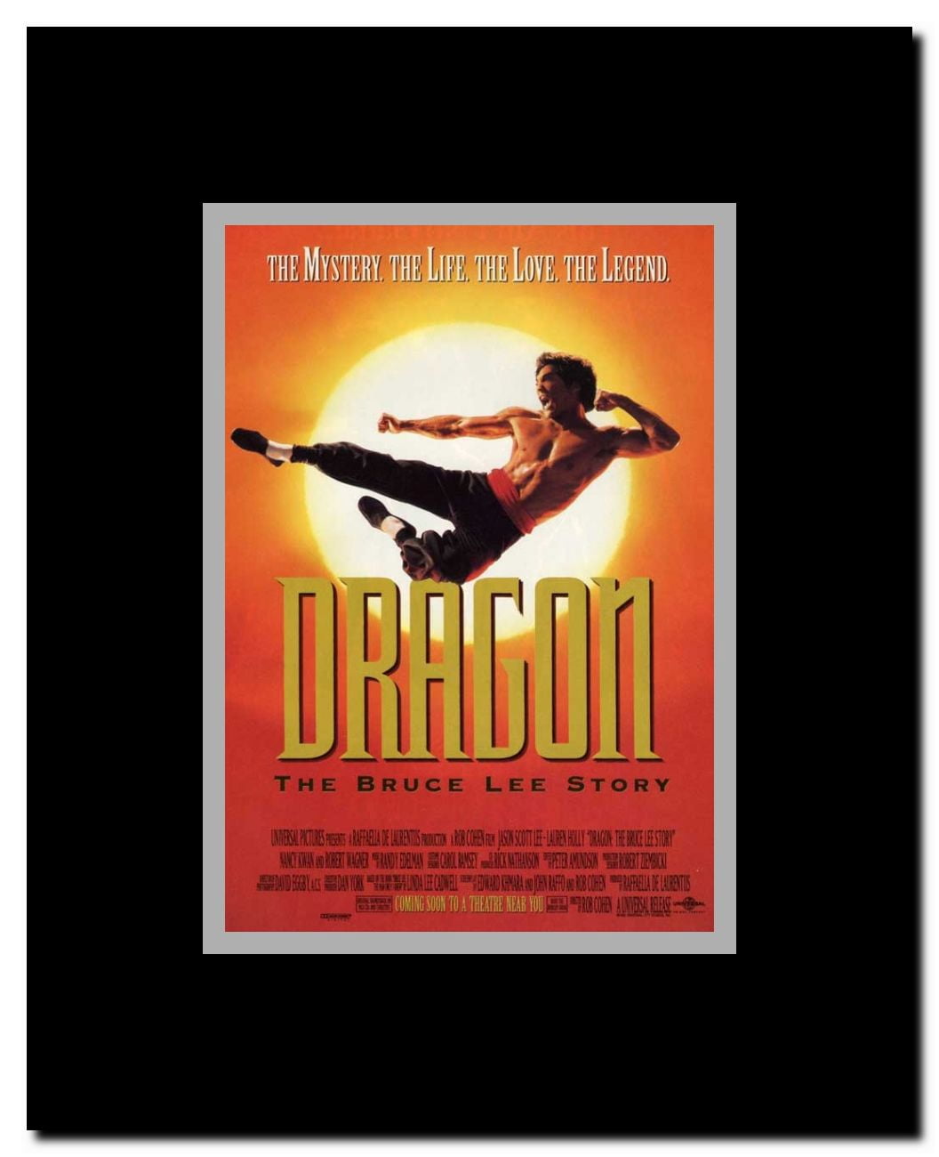 Dragon: The Bruce Lee Story Framed Movie Poster