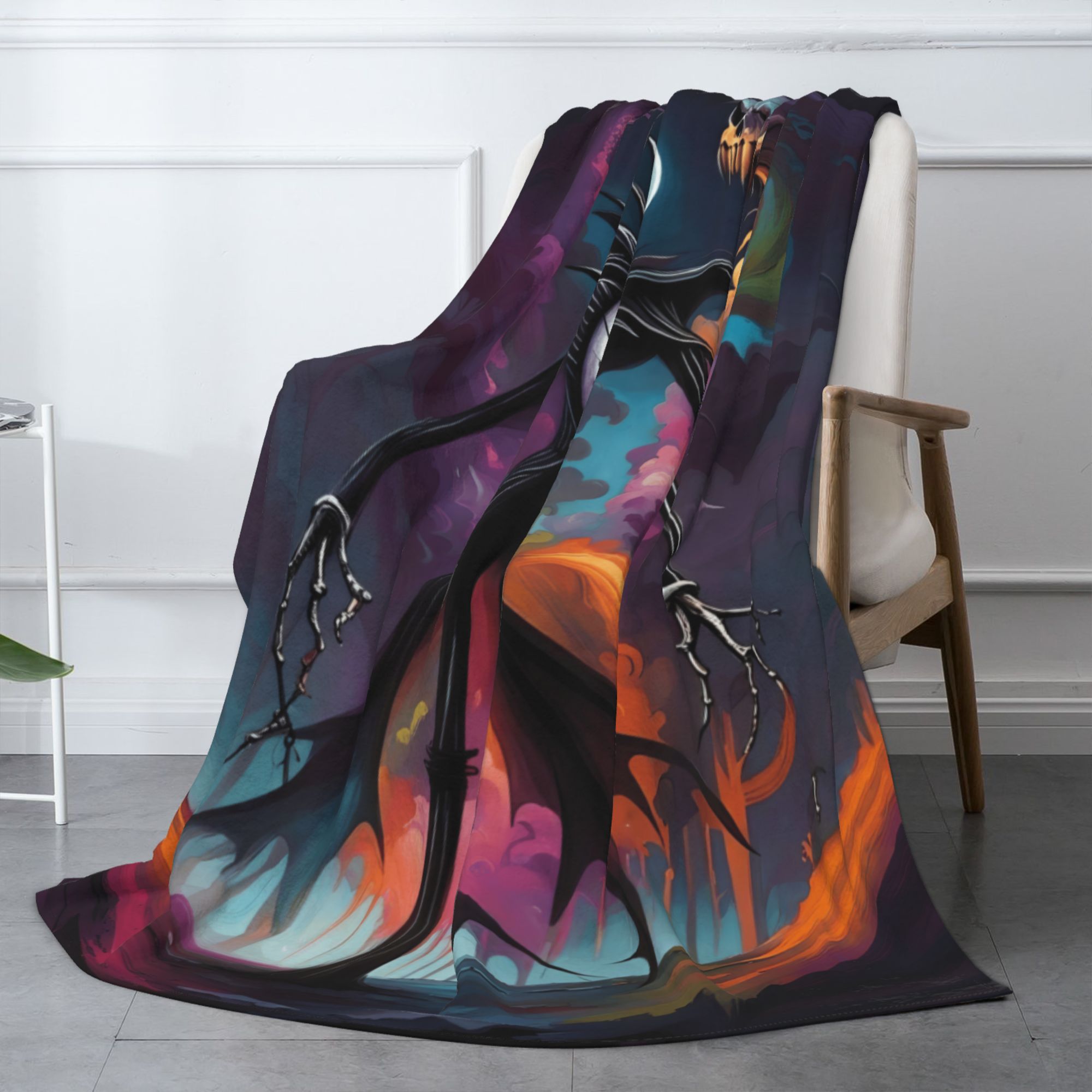 Dragon The Nightmare Before Christmas Blanket for Couch Bed Throw