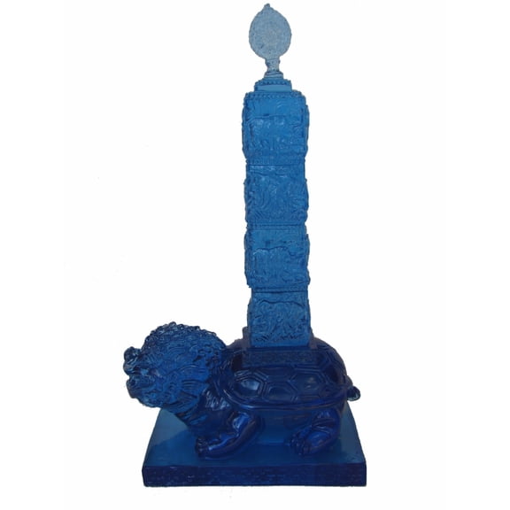 Dragon Tortoise Totem with Rhino and Elephant