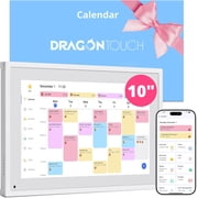 Dragon Touch 10 Digital Calendar with Chore Chart 1080P FHD Interactive Touchscreen, Smart Family Scheduler, Best Gift on Fathers Day