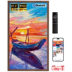 Dragon Touch 22" Digital Picture Frame with 32GB Storage, WiFi, Auto-Rotate, and Photo Sharing via App, Email, Cloud