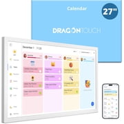 Dragon Touch 27 Inch Digital Calendar, Electronic Wall Calendar Chore Chart for Family Monthly/Weekly Planner with Desk Mount