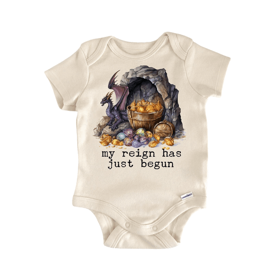 Dragon Treasure Reign Newborn Baby Bodysuit