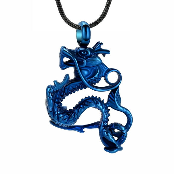 Dragon Urn Necklace for Ashes Cremation Jewelry for Women Men Stainless Steel Memorial Necklaces Ash Holder for Human Pets Keepsake Jewelry for Loved Ones with Fill Tool