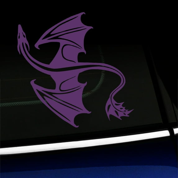 Dragon - Vinyl Decal - Choose Color - [VIOLET]