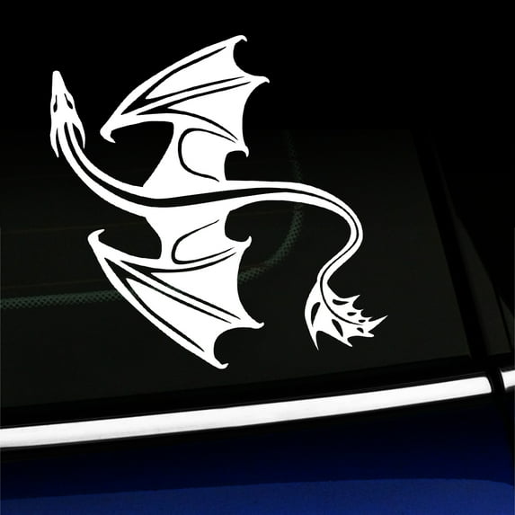 Dragon - Vinyl Decal - Choose Color - [WHITE]