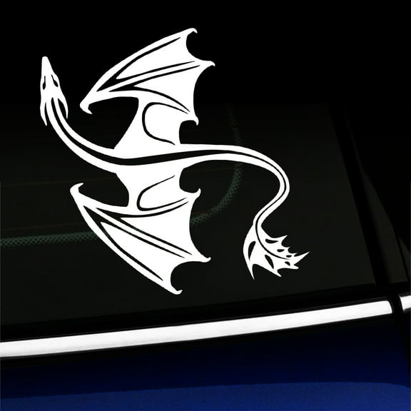 Dragon - Vinyl Decal - Choose Color - [WHITE]