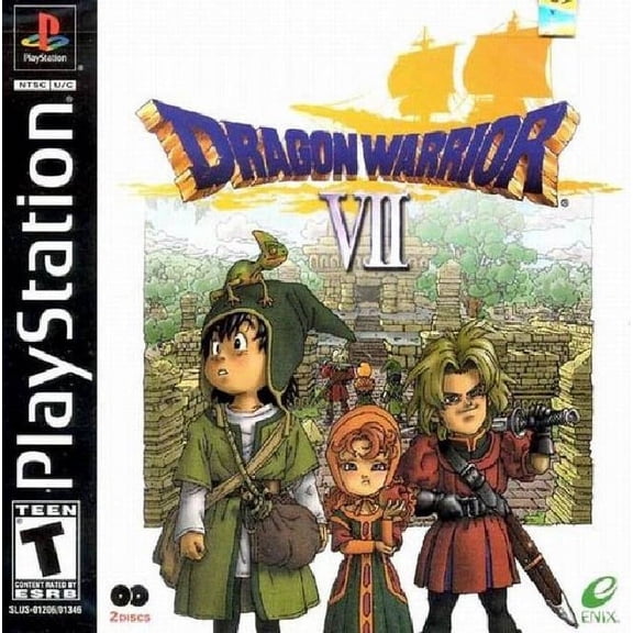Restored Dragon Warrior VII, PlayStation, Physical, RPG, Action Adventure Game, Parental Controls
