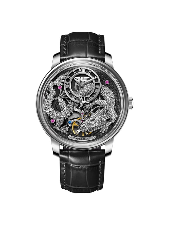 Dragon Watches for Men, 3D Limited Edition Design The Dragon’s Legacy 5ATM Waterproof Leather Strap Automatic Mechanical Watch