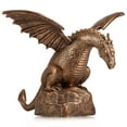 thumbnail image 1 of Dragon Water Fountain Décor Resin Garden Dragon Statue Fountain Vintage Dragon Wall Fall Fountain Sculpture Vivid Dragon Fountain Ornament for Outdoor Yard Garden, 1 of 11