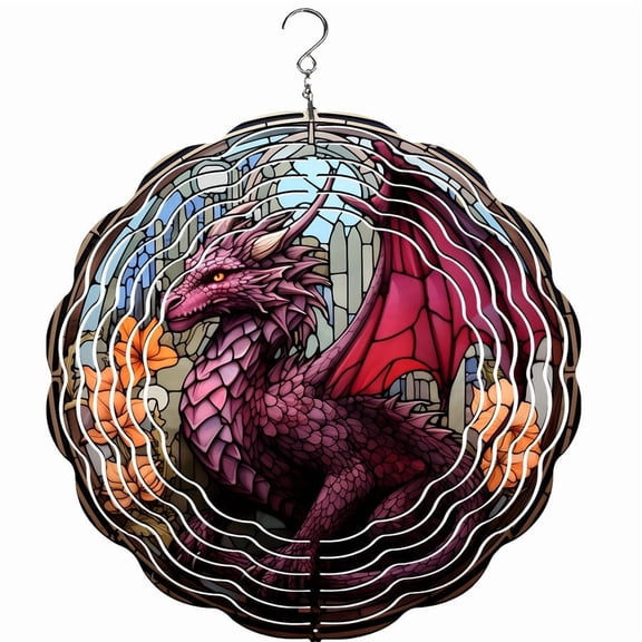 Dragon Wind Spinner, Garden Dcor, Yard Dcor, Porch Decor