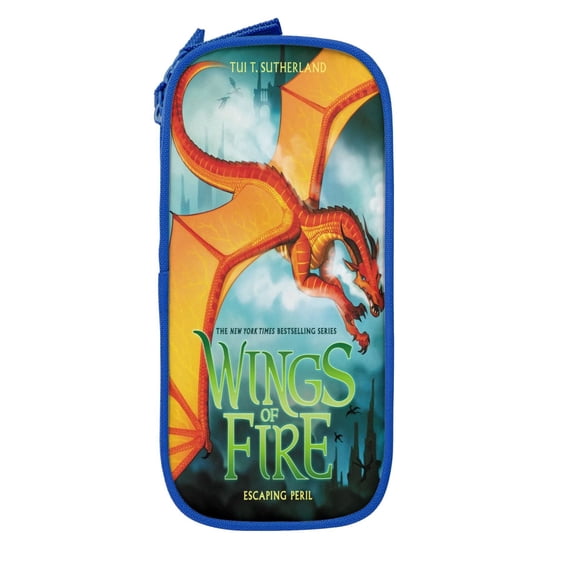 Dragon Wings Of Fire Pencil Case, Large Capacity Pencil Pouch, Aesthetic Zipper Pencil Box for Office Supplies