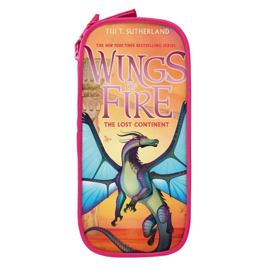 Dragon Wings Of Fire Pencil Case, Large Capacity Pencil Pouch, Aesthetic Zipper Pencil Box for Office Supplies