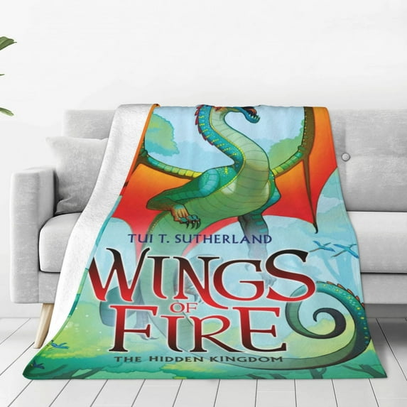 Dragon Wings Of Fire Fleece Blanket Super Soft Cozy Throw Blanket Fuzzy Comfy Flannel Blanket Warm Plush Blankets And Throws For Couch, Sofa, Bed 50"X40"