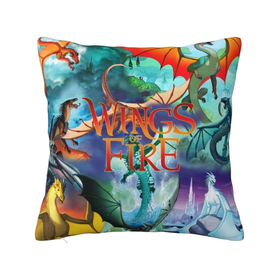 Dragon Wings Of Fire Throw Pillow Cover Decoration Pillow Case Cushion Home Decor for Home Sofa Couch 24"x24"