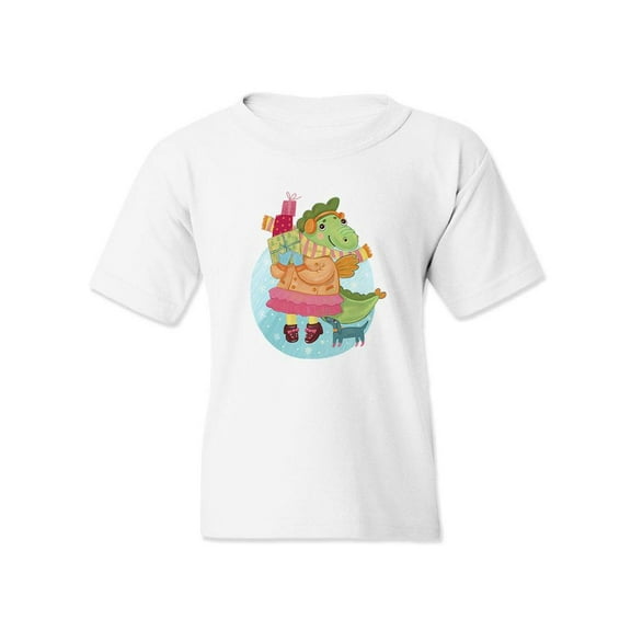 Dragon With Gifts T-Shirt Juniors -Image by Shutterstock, x-Large