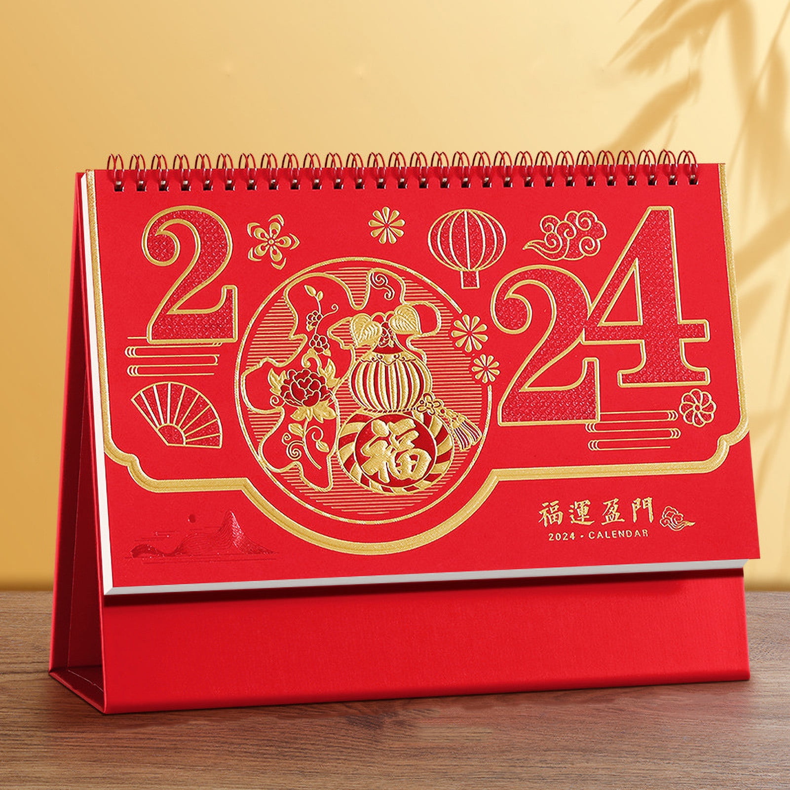 Dragon Year Desk Calendar Freestanding Flip Calendar Chinese New Year dragon-year-desk-calendar-freestanding-flip-calendar-chinese-new-year