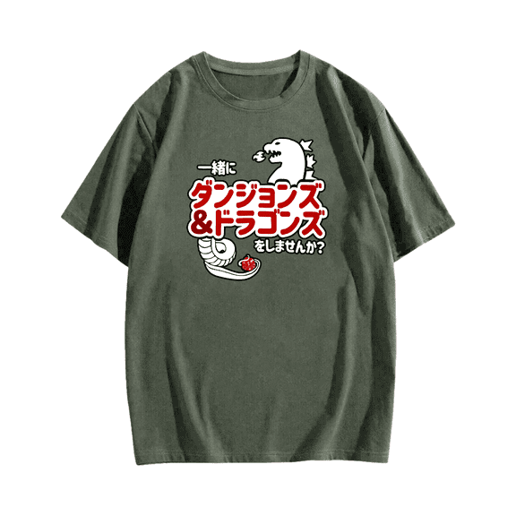 Dragon and Dungeon Cotton casual T-shirt
