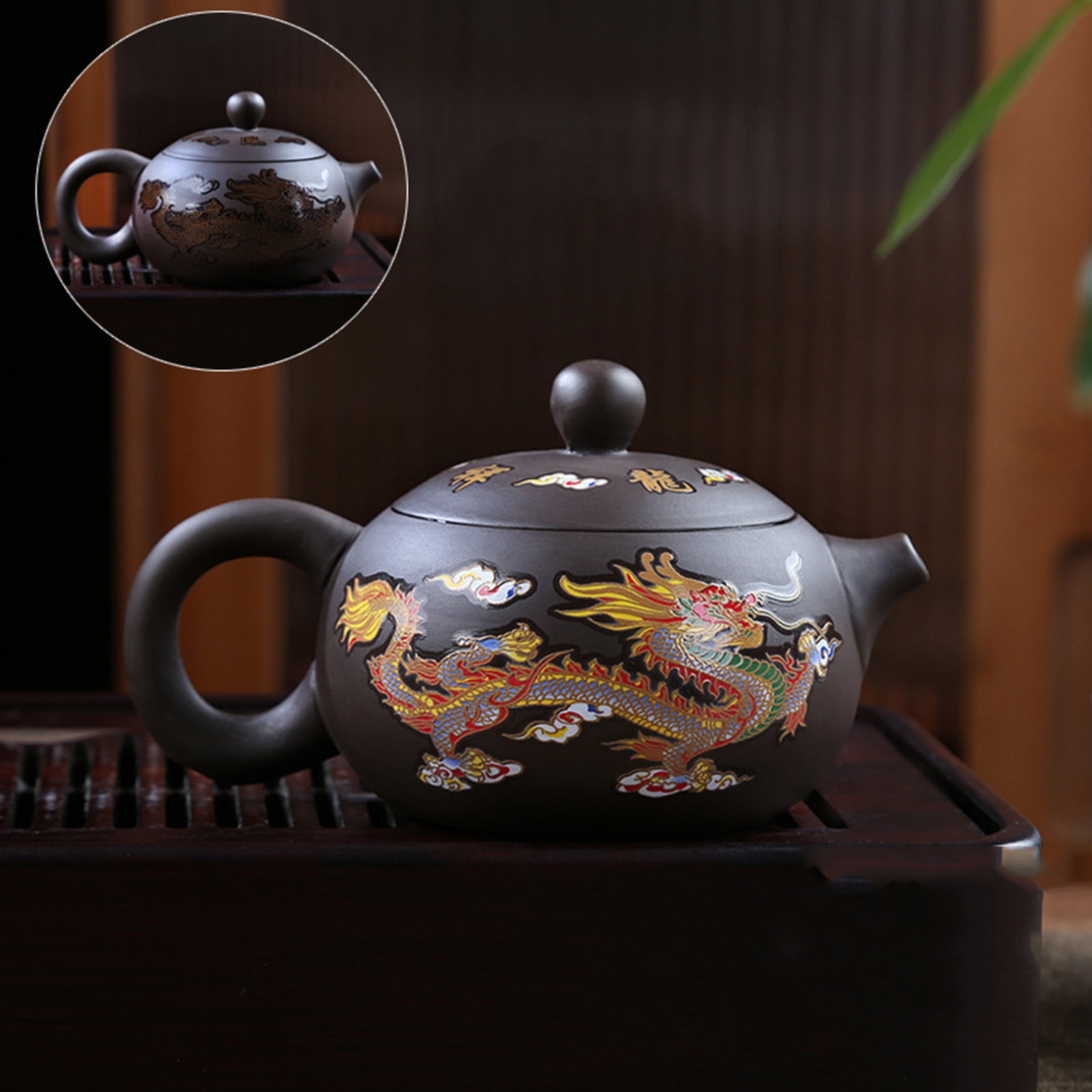 Dragon and Phoenixs Purple Clays Teapot Purple Clays Teapot Pitchers
