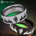 thumbnail image 1 of Dragon and Skull Tungsten Carbide Ring, 1 of 9