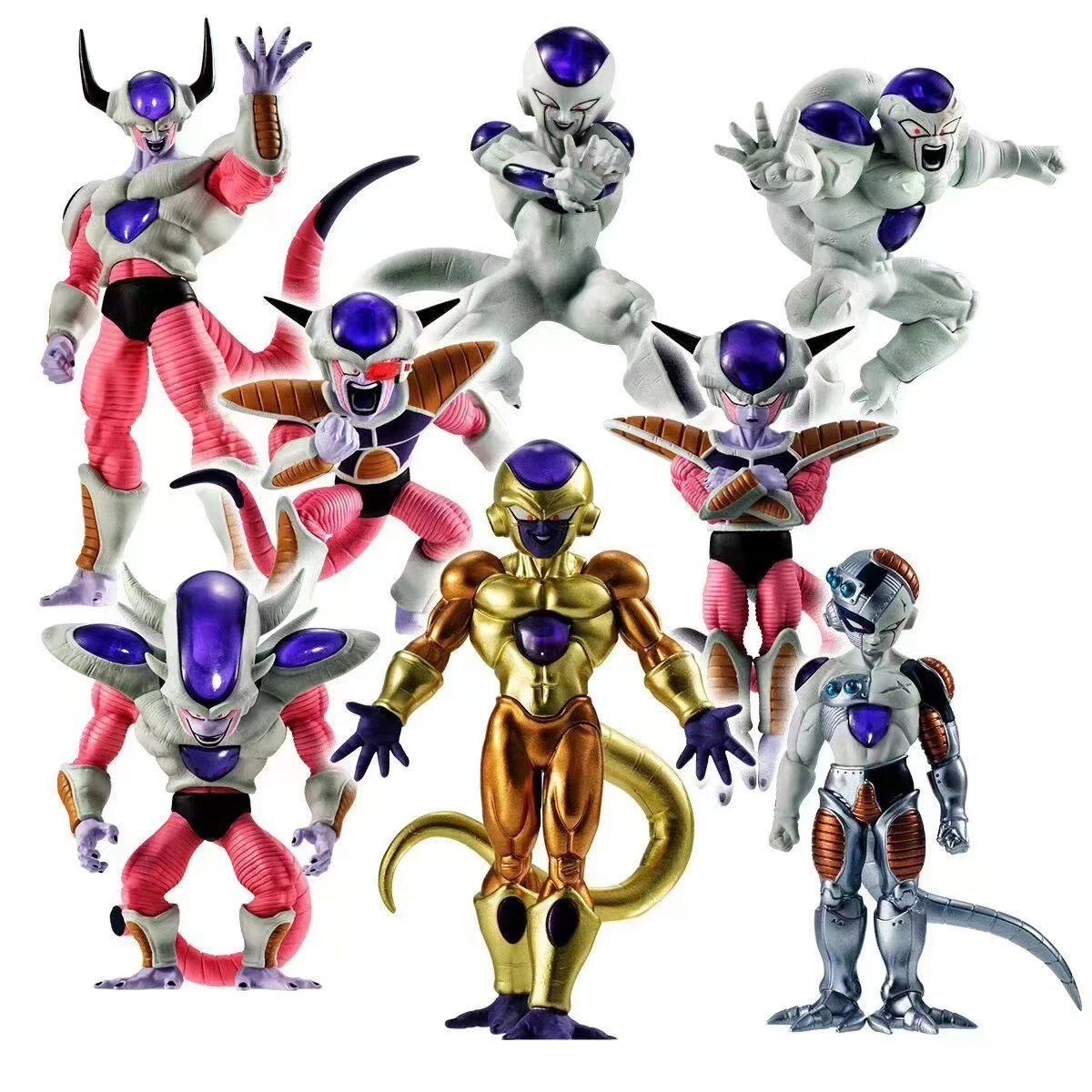 Dragon ball z 8pcs/set Dragon Ball Frieza all Signs Action Figure Toys 3.1-4.7 inches