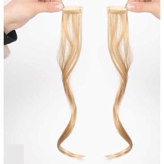 Dragon beard bangs wig for women with middle parted bangs natural wig internet celebrity style wig