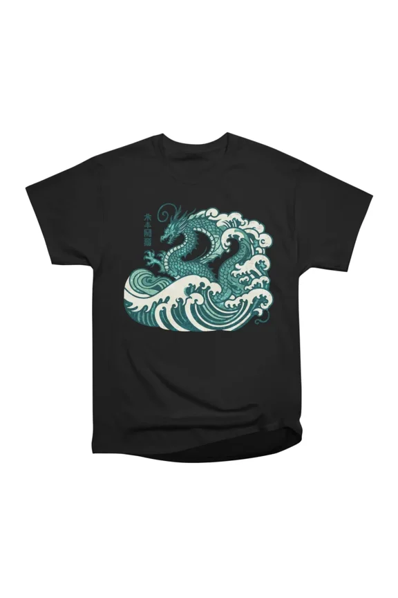 Dragon great power wave T-Shirt Tee Gift For Him Merch For Her Apparel For Friend